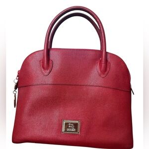 MOSCHINO Leather Dome Satchel
